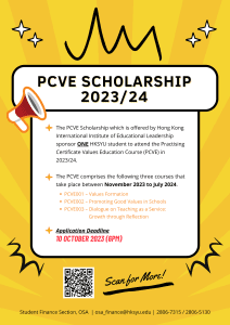 Read more about the article PCVE Scholarships 2023/24