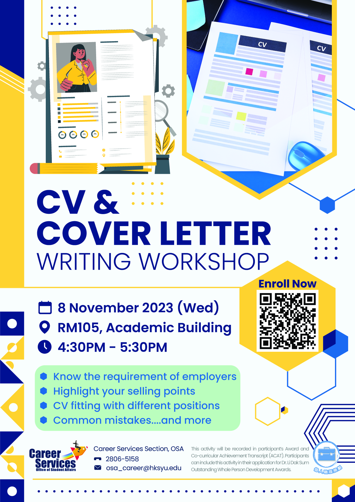 Read more about the article CV & Cover Letter Writing Workshop