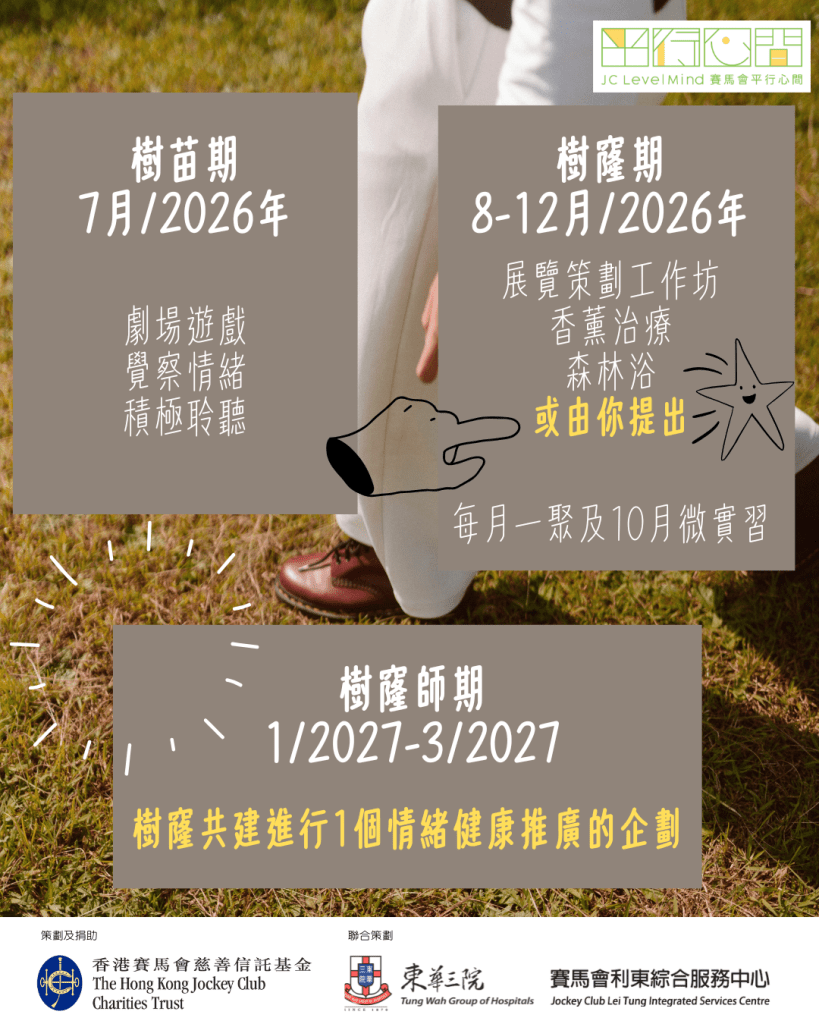 社區樹窿師 平行心間 青年顧問招募 Poster