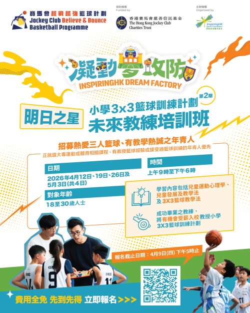 賽馬會越戰越強籃球計劃：凝動夢攻防 POSTER