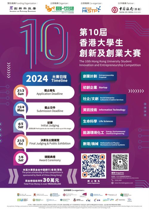 第10屆香港大學生創新及創業大賽POSTER